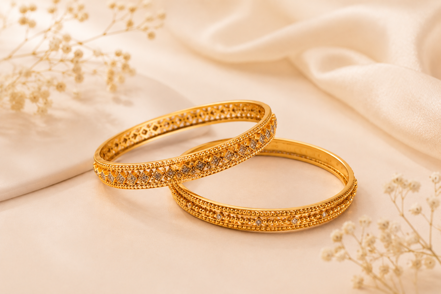 gold bangles, lightweight rings and daily wear jewellery styles for Una buyers