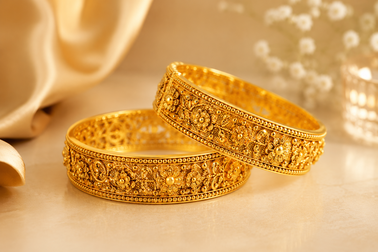traditional gold bangles in Una